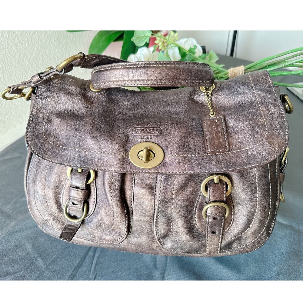 Coach Vintage Legacy Metallic Bronze Hampton LEGACY Garcia  Bag 12655